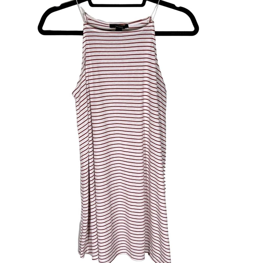 Forever 21 Size Medium Spaghetti Strap Boatneck Striped Midi Dress
